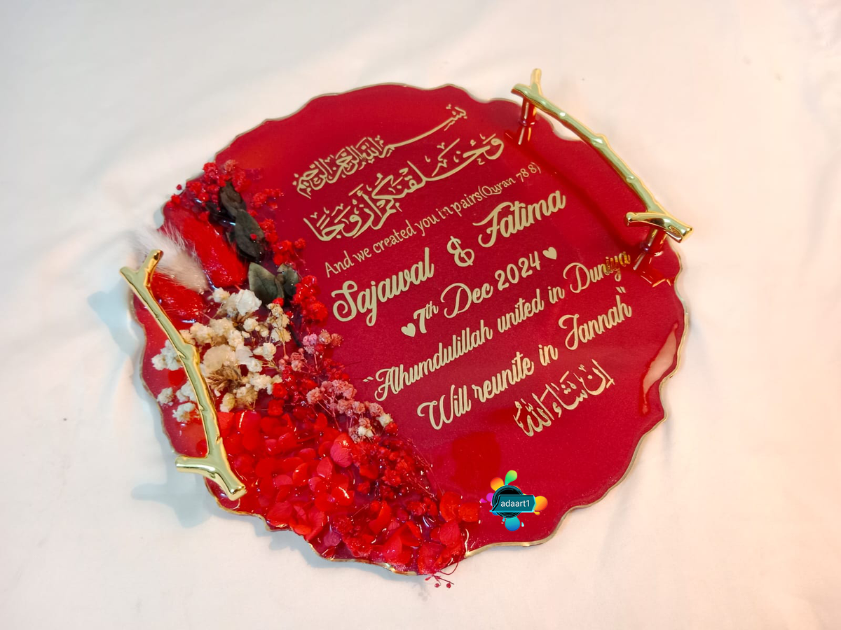 Resin Art Marriage Tray