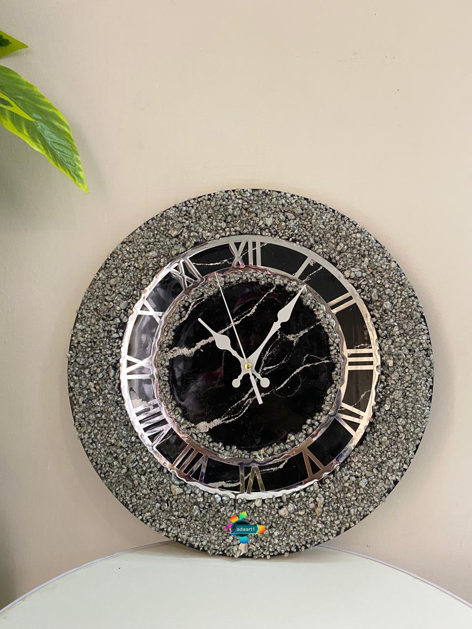 Resin Art Wall Clock