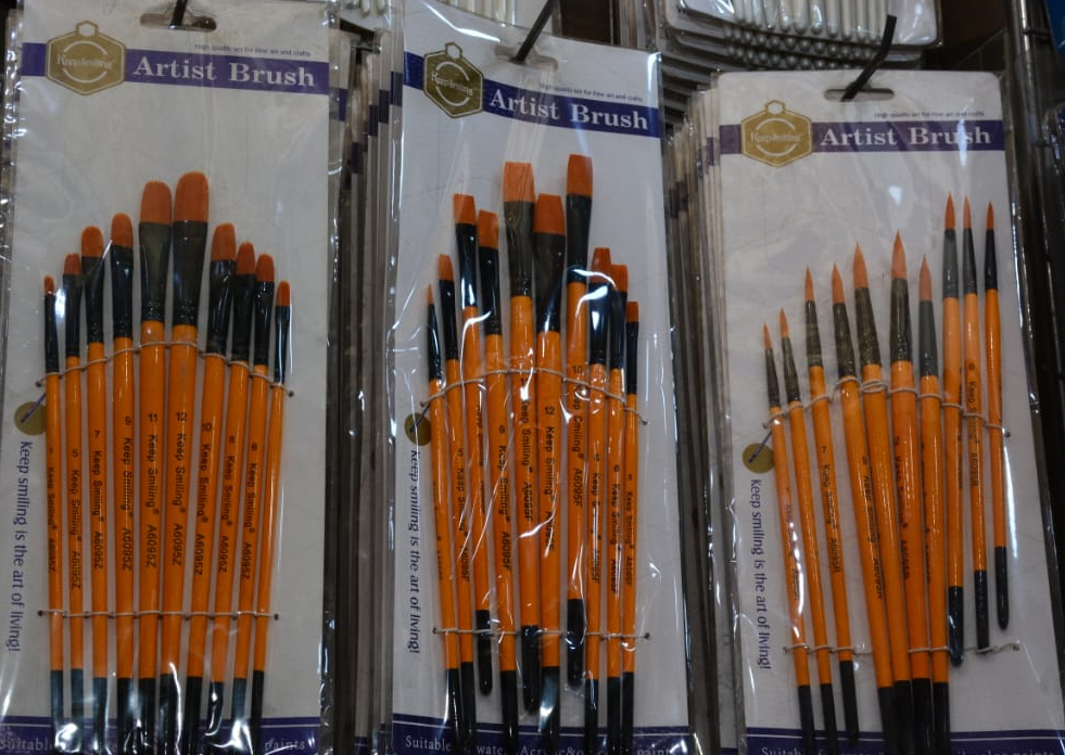 Artist Brush Orange set  10 x Nos