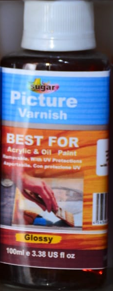 Picture varnish best for oil and acrylic paint  Glossy  size: 100 ml  1 x No